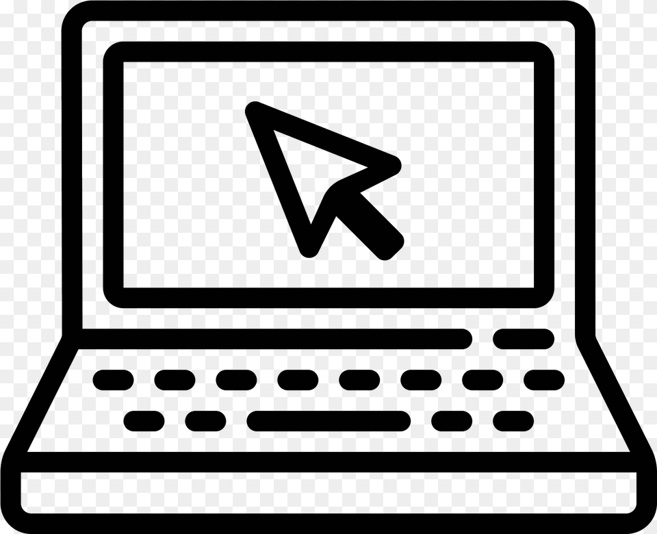 Mouse Pointer Icon Computer Meaning In Hindi, Gray Png Image