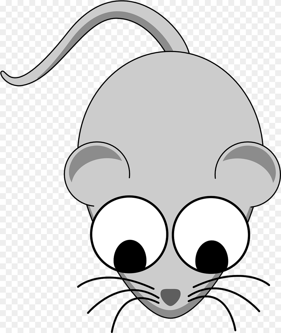 Mouse Rodent Animal Cartoon Mouse No Background Clipart Small Cartoon Mouse Transparent Background, Stencil, Computer Hardware, Electronics, Hardware Free Png