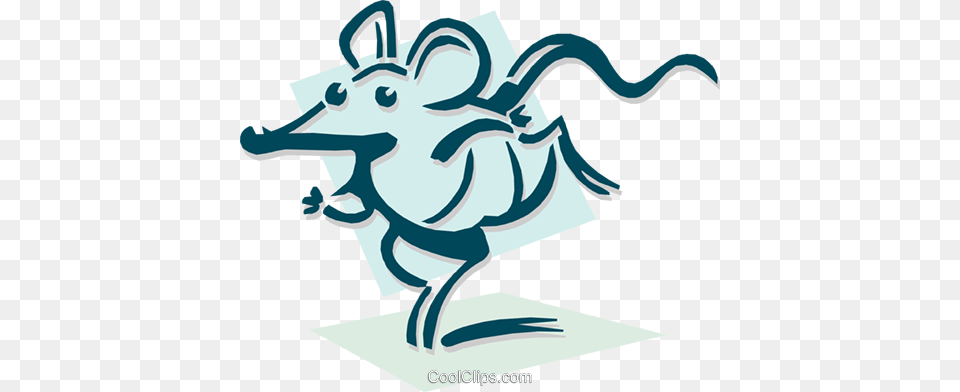 Mouse Running Concept Royalty Vector Clip Art Illustration, Animal, Fish, Sea Life, Shark Png Image