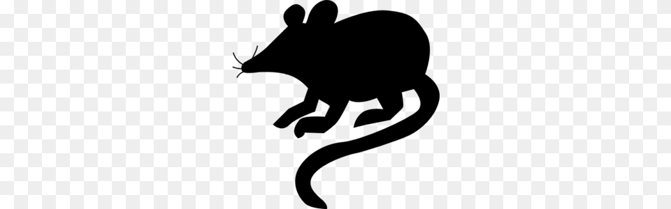 Mouse Silhouette Clip Art, Gray Free Png Download
