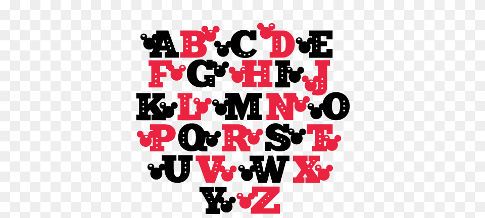 Mouse Uppercase Alphabet Svg Scrapbook Cut File Cute Cute Alphabet Transparent, Text, Dynamite, Weapon Png