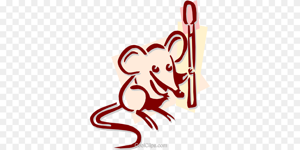 Mouse With A Match Stick Concept Royalty Free Vector Clip Art, Dynamite, Weapon Png Image