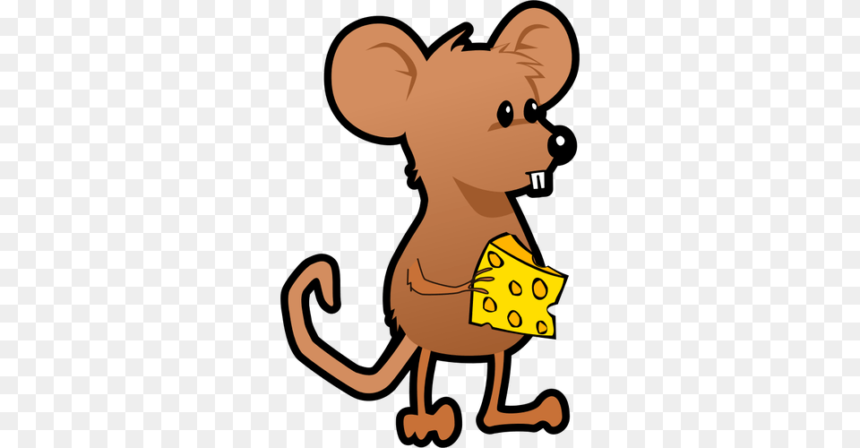 Mouse With Cheese, Animal, Mammal, Fish, Sea Life Free Png