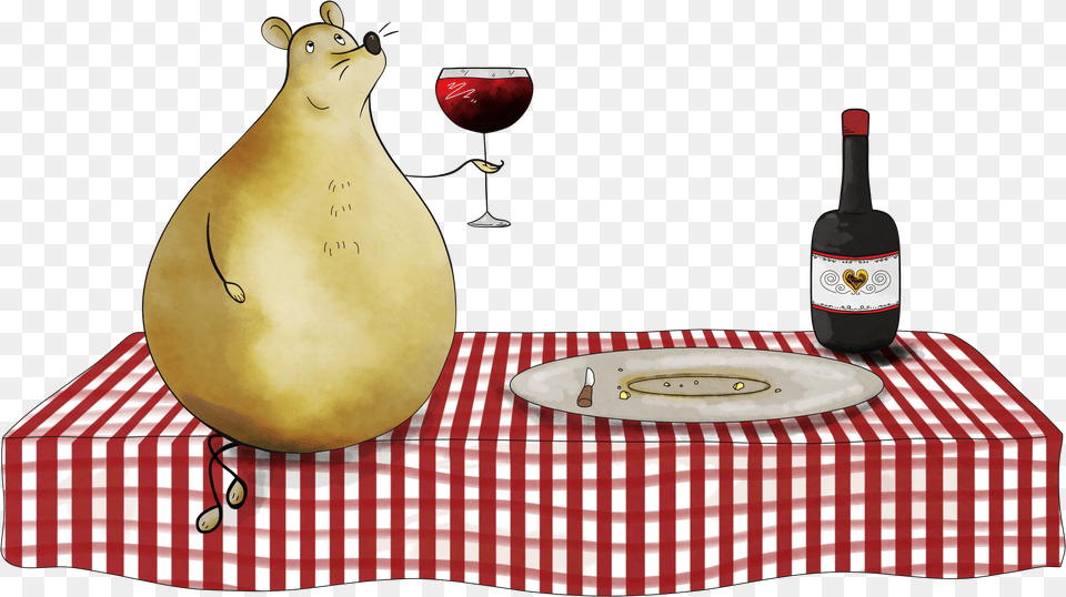 Mouse With Cheese And Wine Example Image Placemat, Alcohol, Tablecloth, Red Wine, Liquor Png
