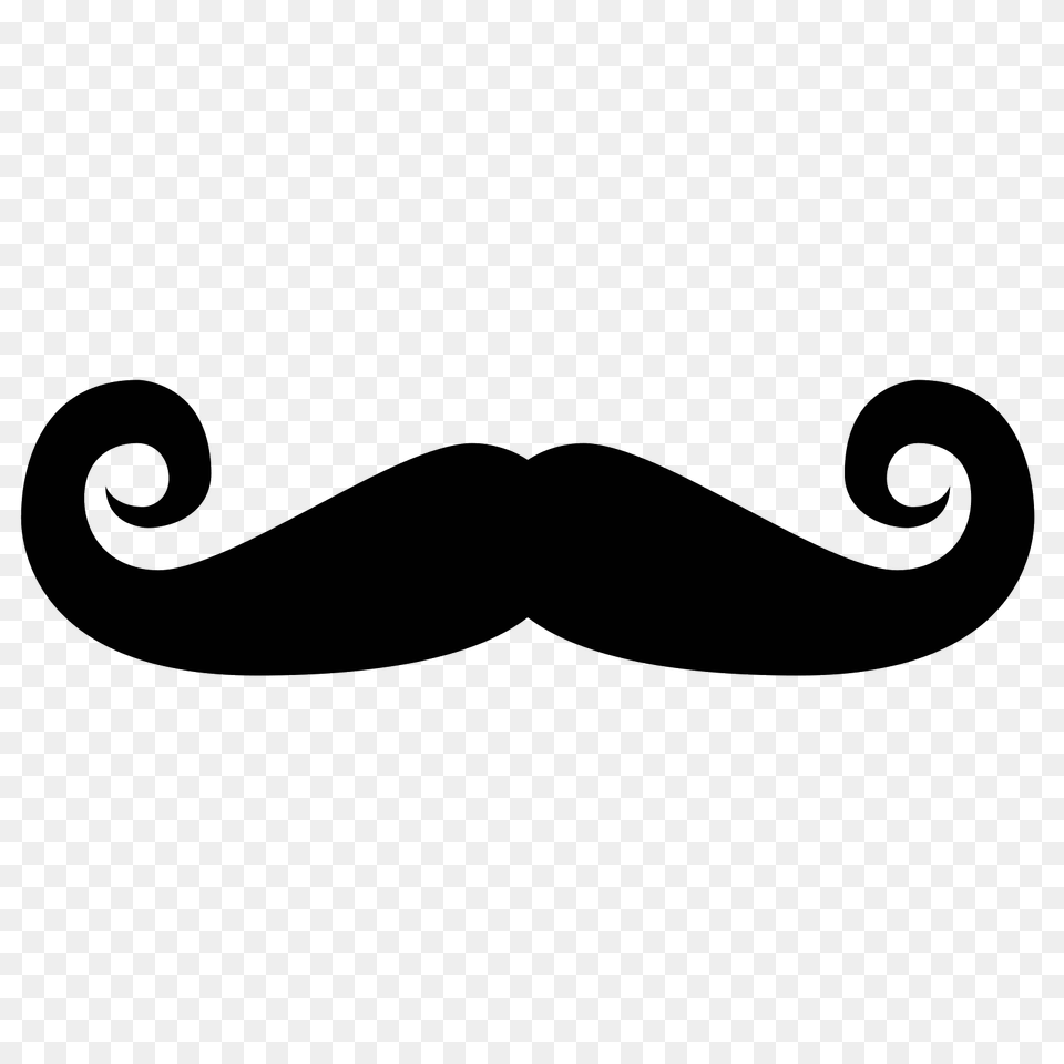 Moustache, Gray Png Image