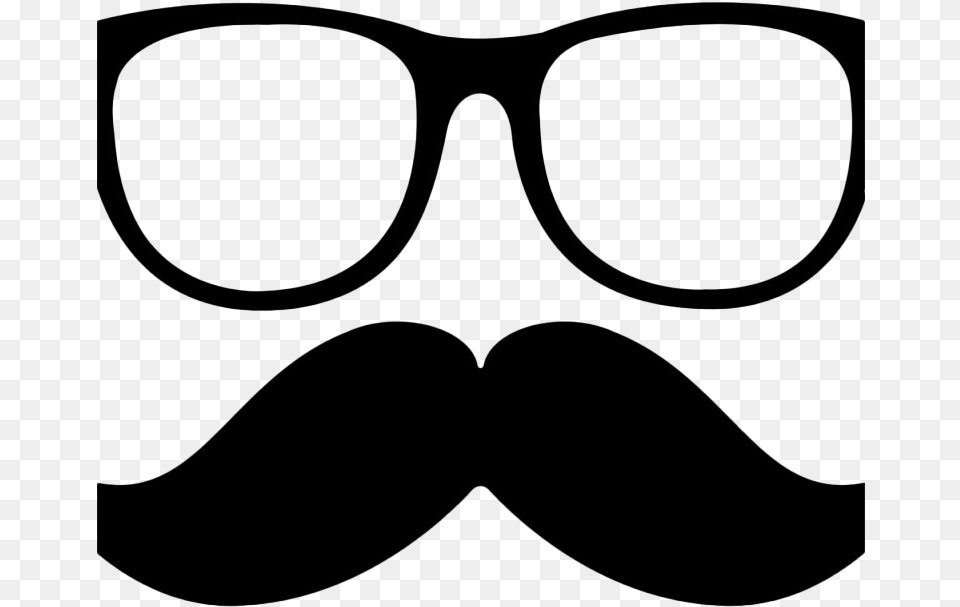 Moustache, Accessories, Face, Glasses, Head Free Transparent Png