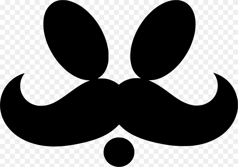 Moustache, Gray Png