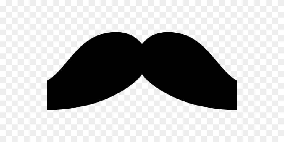 Moustache Clipart Handlebar Mustache, Gray Free Transparent Png