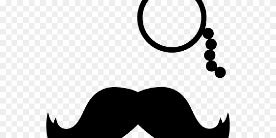 Moustache Clipart Monocle, Gray Free Png Download