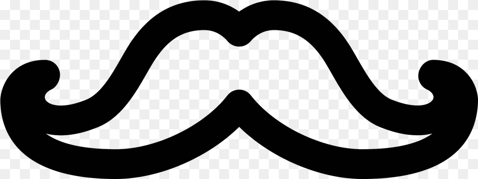 Moustache Clipart Tumblr Icon, Gray Png Image