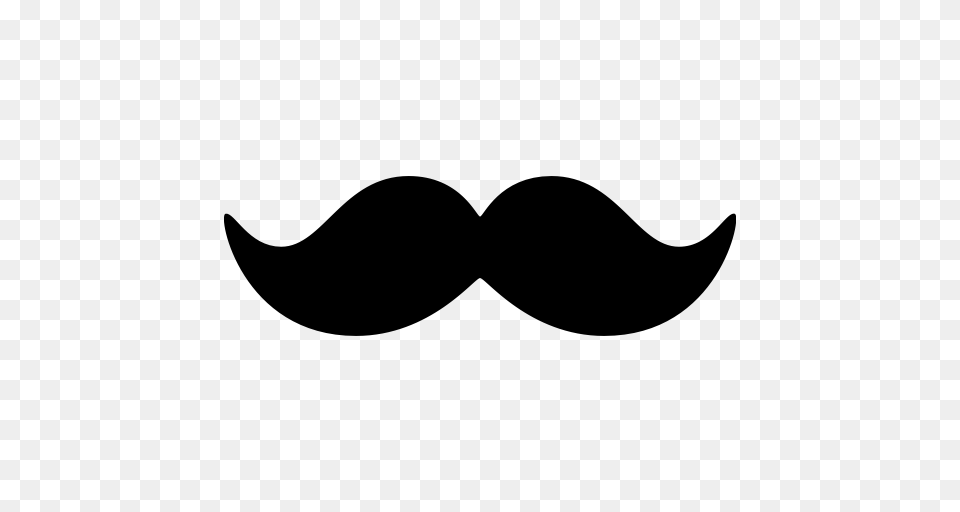 Moustache Handlebar Moustache Hipster Icon With And Vector, Gray Png Image