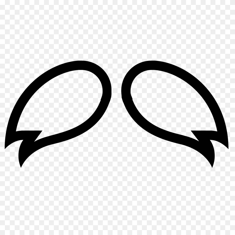 Moustache Icon, Gray Free Transparent Png