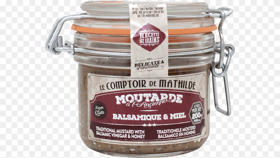 Moutarde A L Ancienne Balsamique Miel 200 G Musztarda Z Suszonymi Pomidorami I Bazyli Comptoir, Jar, Food, Ketchup Png Image