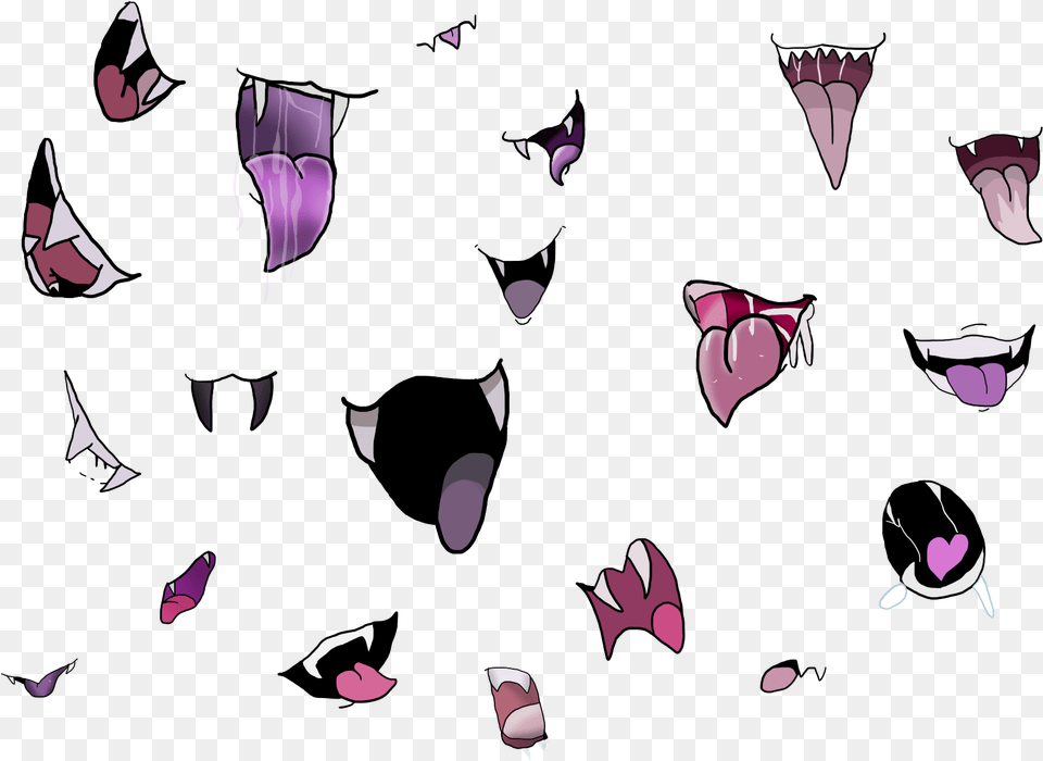 Mouths Of Muffet Ahegao Ahegao Mouth Transparent, Plant, Flower, Petal, Purple Free Png