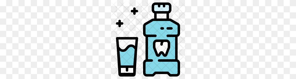 Mouthwash Icon, Bottle, Blackboard Png Image