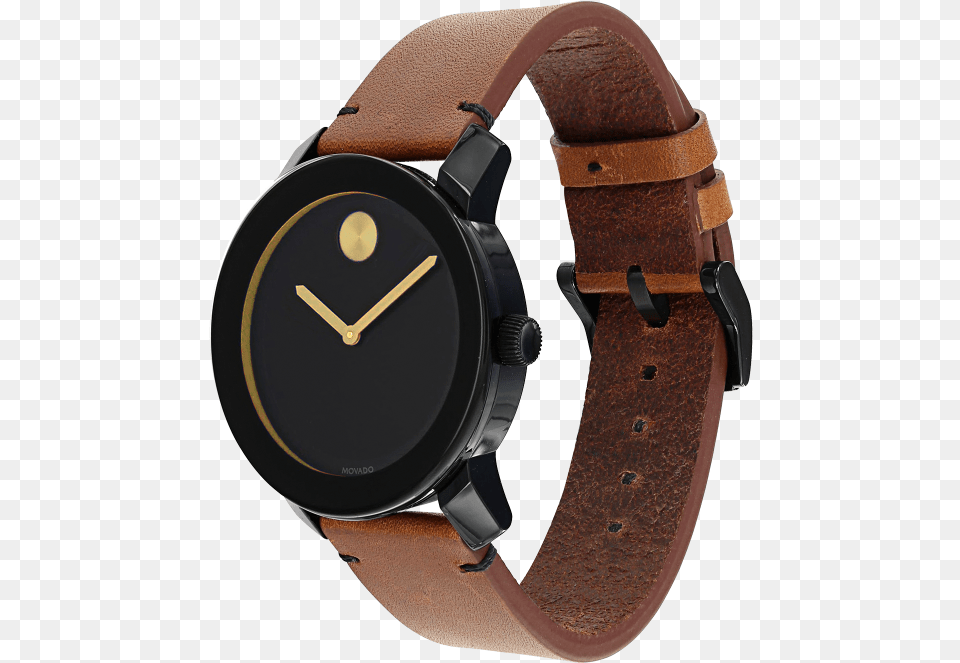 Movado Bold Leather Band, Arm, Body Part, Person, Wristwatch Free Transparent Png