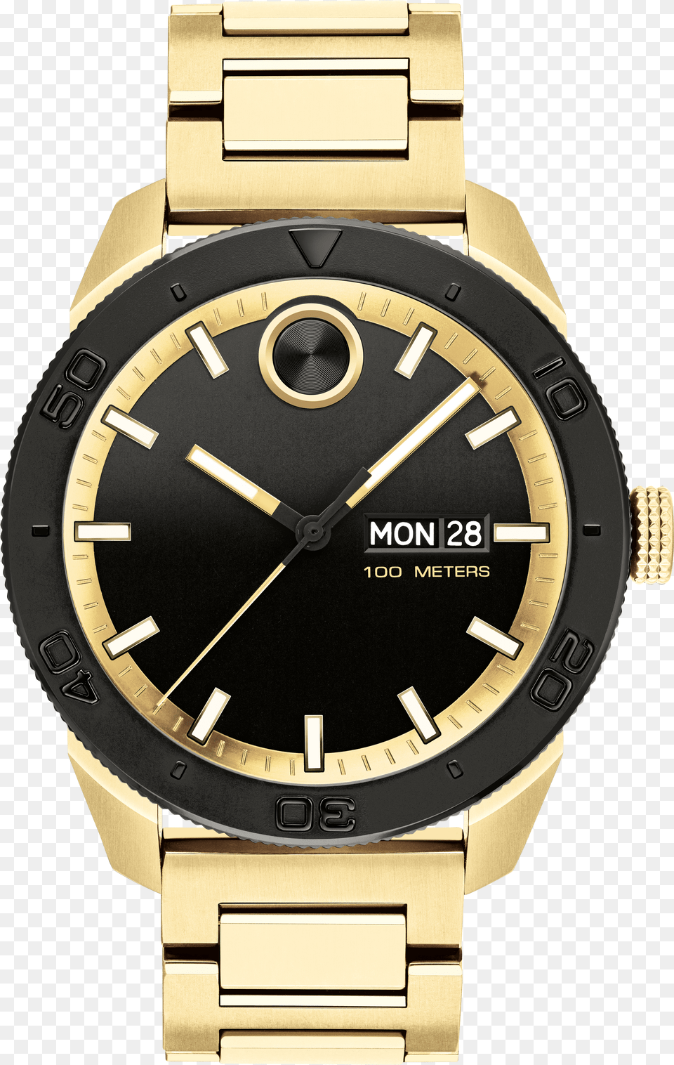 Movado Bold Sport Movado Bold Black Gold Watch Free Png