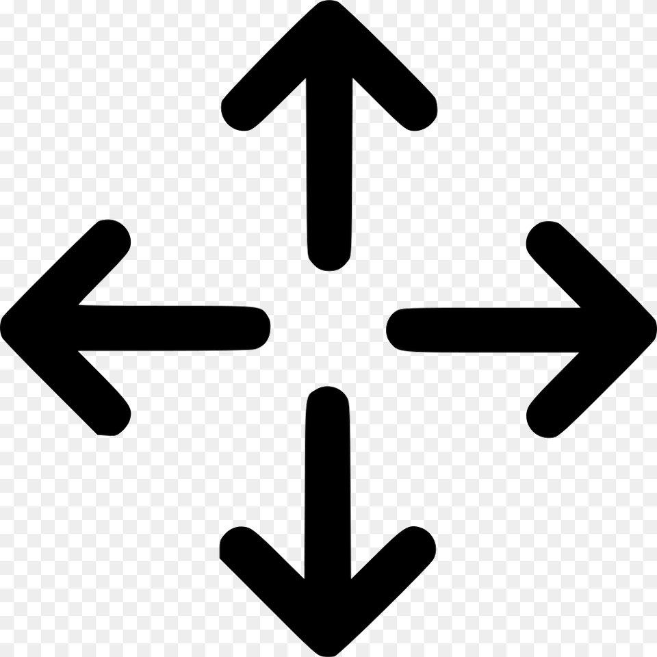 Move Four Way Arrow Icon, Symbol, Emblem Free Png Download