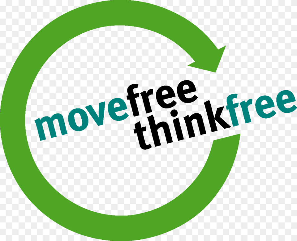 Movefree Think Rev2 Circle, Green, Logo, Person Free Png