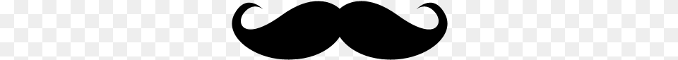 Movember Icon Mustache Black And White, Gray Free Transparent Png