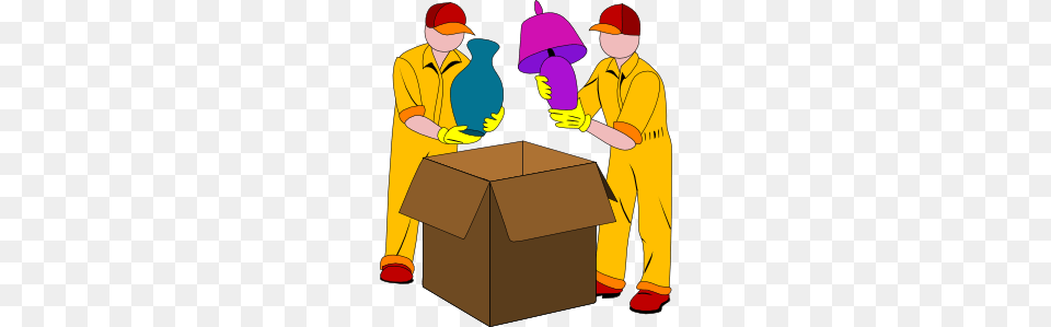Movers Packing Clip Art, Box, Cardboard, Carton, Person Png Image
