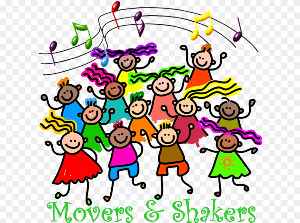Movers U0026 Shakers Logo Music Notes Clipart Full Size Music Notes, People, Person, Baby, Face Png