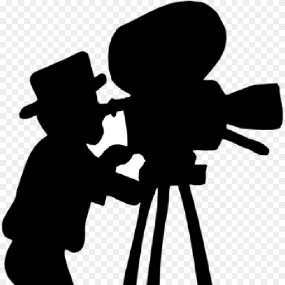 Movie Camera Clipart Clipart Download, Logo, Silhouette Free Transparent Png