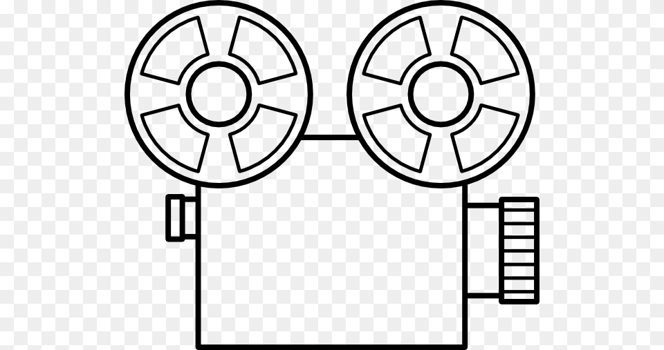 Movie Camera Coloring, Reel Free Transparent Png