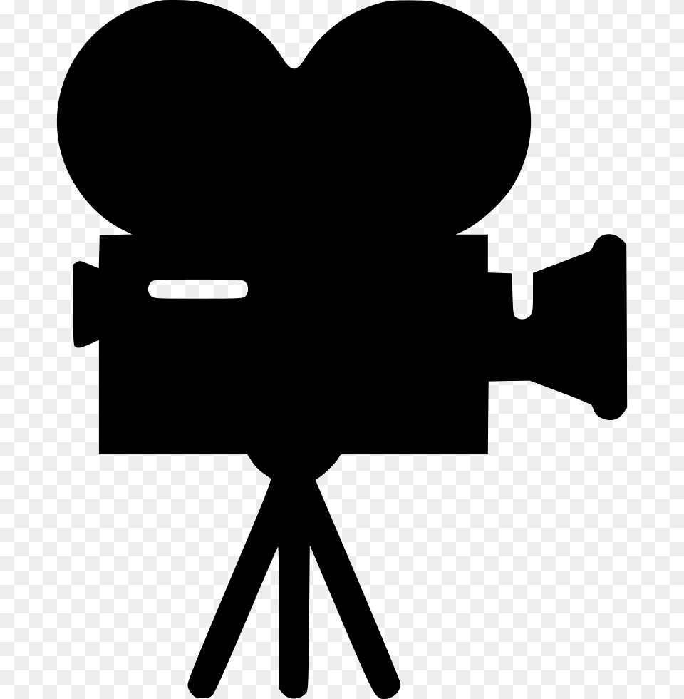 Movie Camera Icon Download, Silhouette, Stencil Png