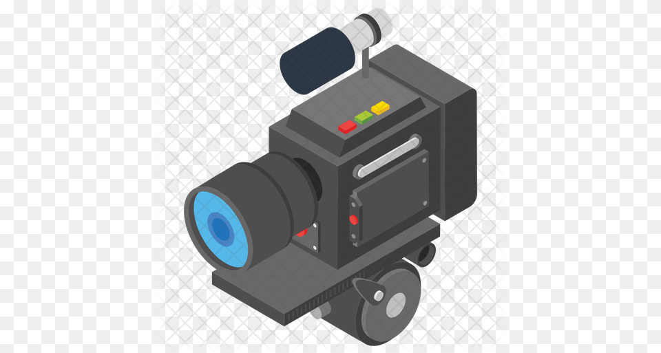Movie Camera Icon Of Isometric Style Video Camera, Electronics, Video Camera Free Transparent Png
