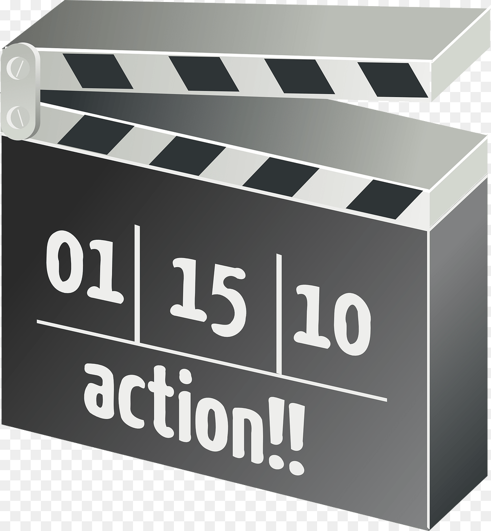 Movie Clapper Board Clipart, Clapperboard, Text Free Png