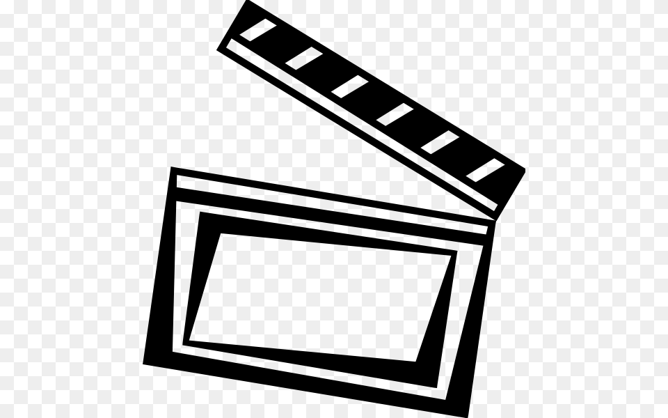 Movie Clapper Clip Arts For Web, Gray Png Image