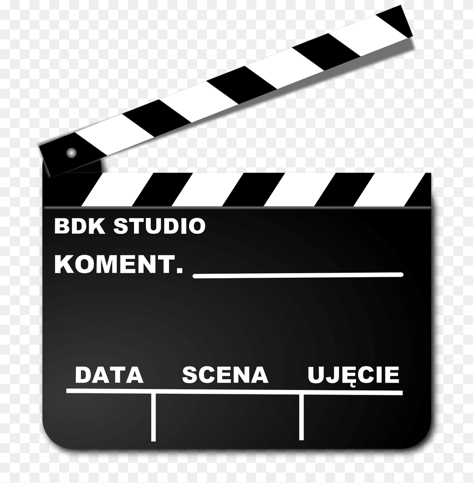 Movie Clapperboard Clipart, Text Free Png