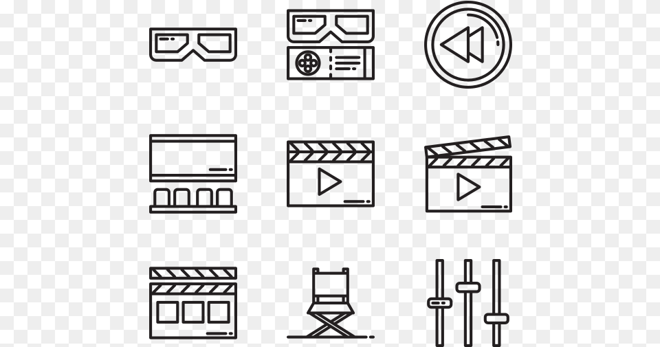 Movie Film Movie Vector Icons Cinema Icon, Scoreboard, Text, Symbol Free Png