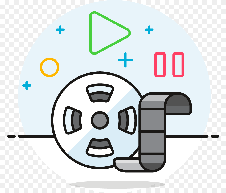 Movie Film Roll Circle Free Png