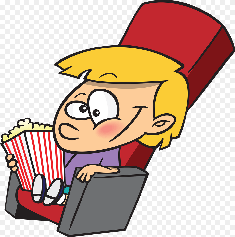 Movie Kid Fan Mascot Cartoon Popcorn And Movie, Face, Head, Person Free Png Download