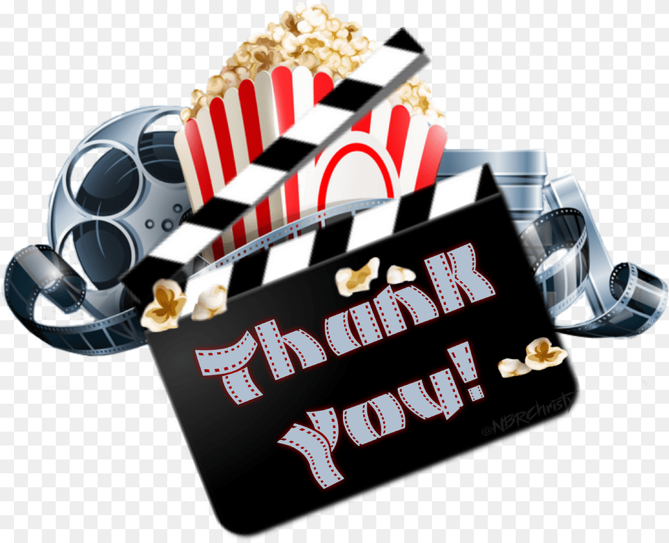 Movie Movies Popcorn Film Filmstrip Filmreel Transparent Background Movie Popcorn, Food, Clapperboard, Snack Free Png Download