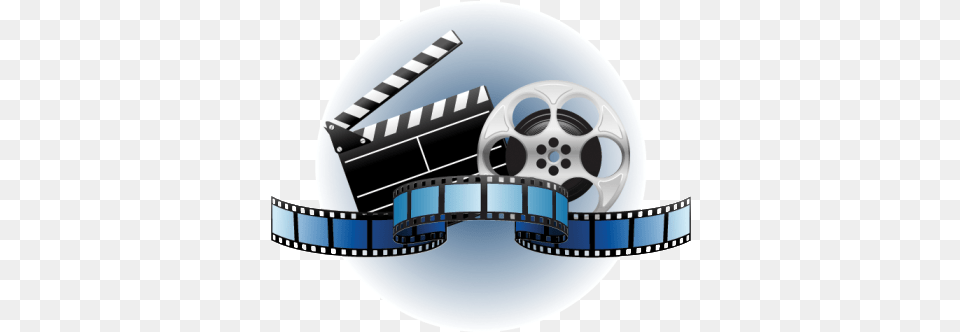 Movie Night Picture Video Clips, Reel, Clapperboard Free Png