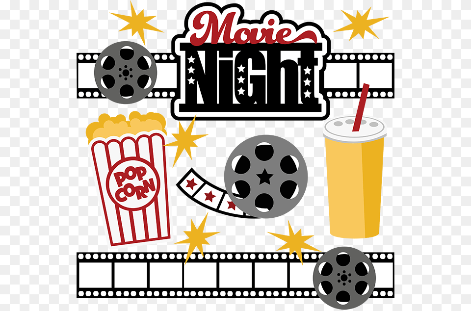 Movie Night Svg Collection Svg Files For Scrapbooking Movie Night Clip Art, Wildlife, Animal, Bear, Mammal Free Png Download