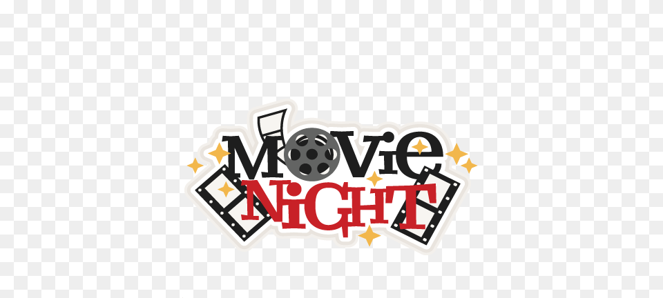 Movie Night Title Scrapbook Cute Clipart, Logo, Dynamite, Weapon Free Png