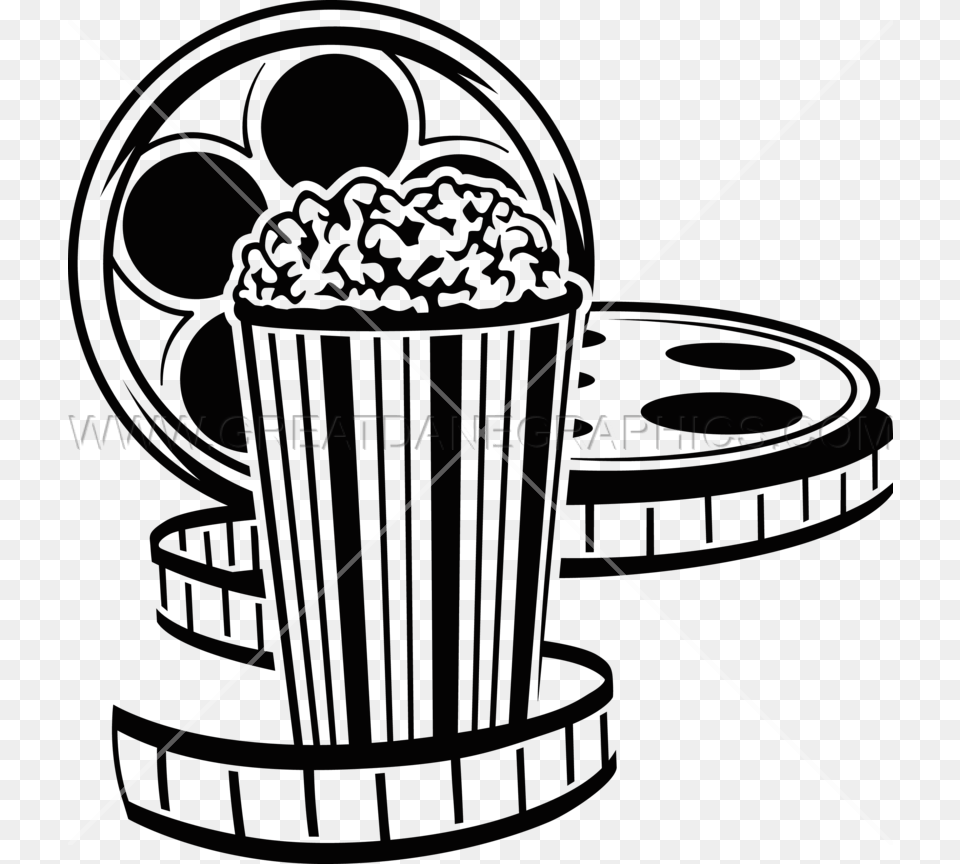Movie Popcorn Production Ready Artwork For T Shirt Printing, Bow, Weapon, Food Png Image