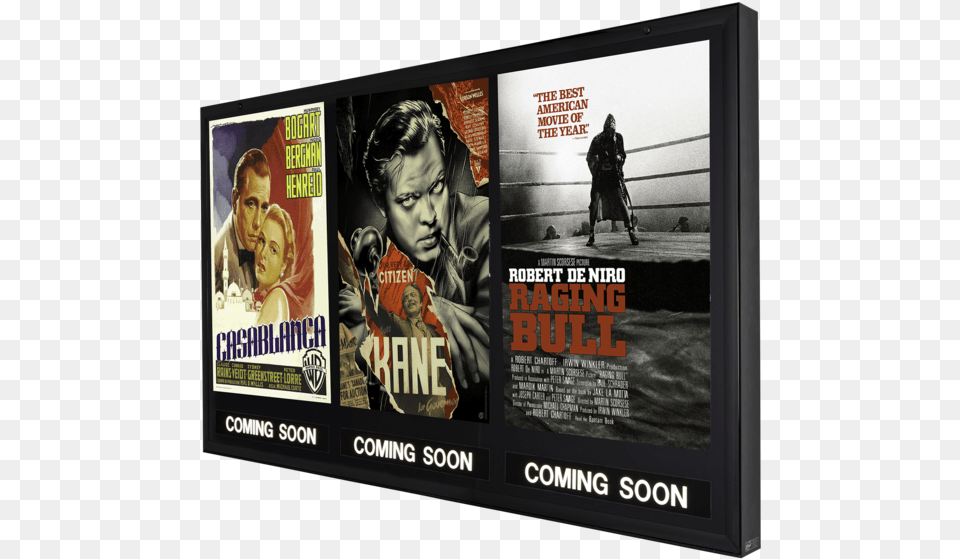 Movie Poster Case Non Illuminated, Advertisement, Monitor, Person, Hardware Png