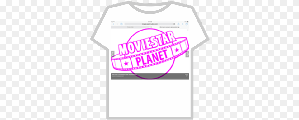 Movie Star Planet Logo Shirt Roblox T Shirt Girls Roblox, Clothing, T-shirt Free Transparent Png