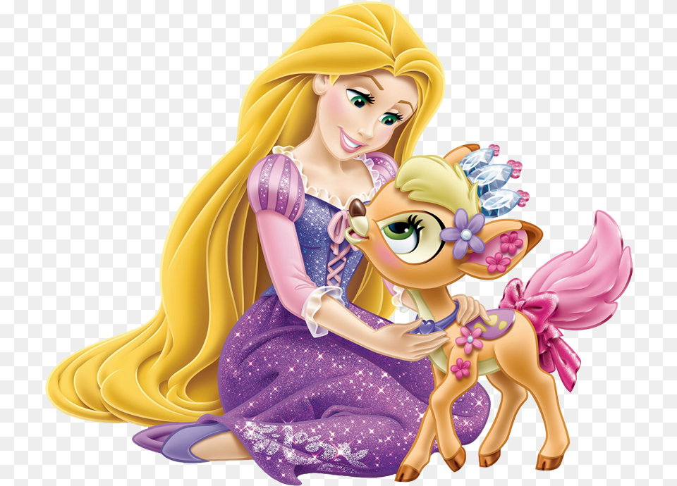 Movie Tangled Rapunzel Long Blonde Cosplay Party Wavy Rapunzel Palace Pets, Figurine, Toy, Doll, Person Free Transparent Png