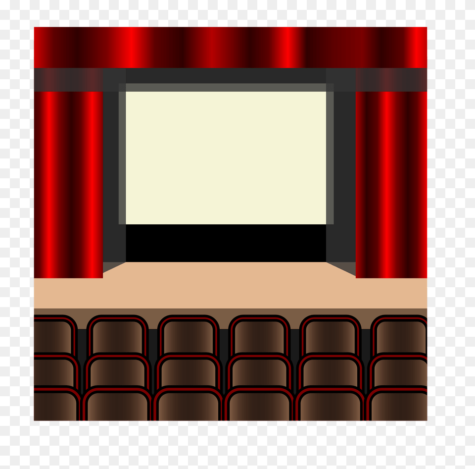 Movie Theater Clipart, Indoors, Stage, Electronics, Screen Free Transparent Png
