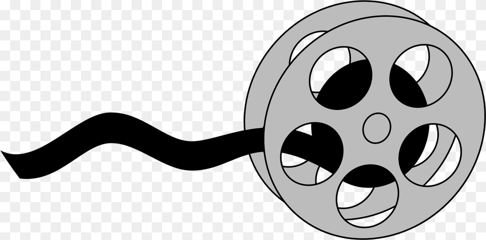 Movie Theater Clipart Black And White Theater Clipart, Reel, Wheel, Machine, Vehicle Free Transparent Png