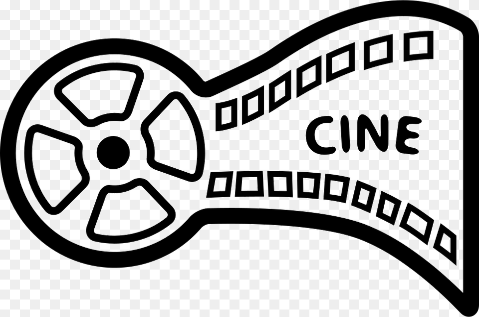 Movie Theater Icon Cine Icon, Stencil Free Transparent Png