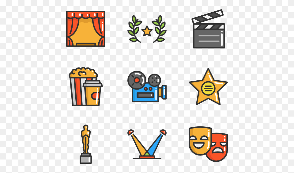 Movie Theater Icon Packs, Clapperboard Free Png