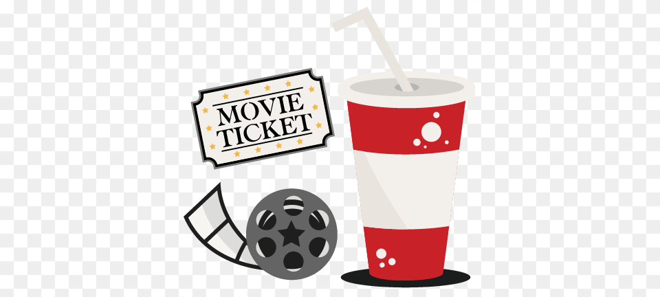 Movie Theater Set Svg Scrapbook Cut File Cute Clipart Cute Movie Theater, Beverage, Milk, Juice, Smoothie Png Image