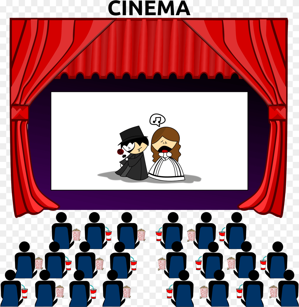 Movie Theatre Clipart Movie Clipart, Indoors, Stage, Theater, Person Free Transparent Png